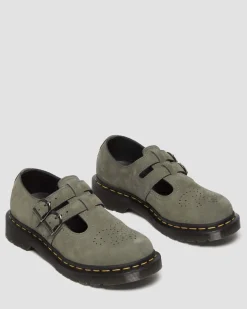 Dr. Martens Babies 8065 En Cuir NICKEL GREY — Milled Nubuck Wp Store