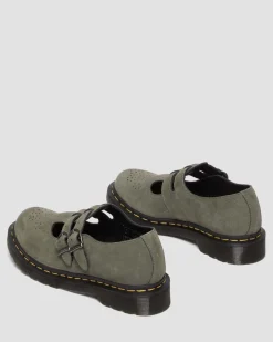 Dr. Martens Babies 8065 En Cuir NICKEL GREY — Milled Nubuck Wp Store