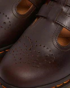 Dr. Martens Babies 8065 En Cuir Crazy Horse Marron foncé — Crazy Horse Shop