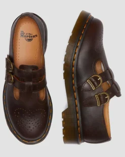 Dr. Martens Babies 8065 En Cuir Crazy Horse Marron foncé — Crazy Horse Shop