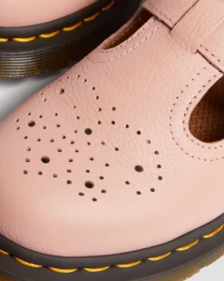 Dr. Martens Babies 8065 En Cuir Virginia Peach Beige — Virginia Hot