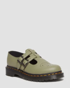 Dr. Martens Babies 8065 En Cuir Virginia Muted Olive — Virginia Cheap