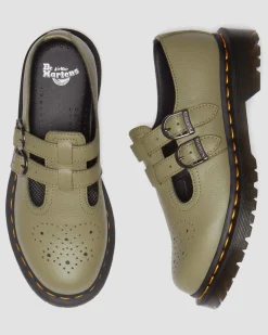 Dr. Martens Babies 8065 En Cuir Virginia Muted Olive — Virginia Cheap