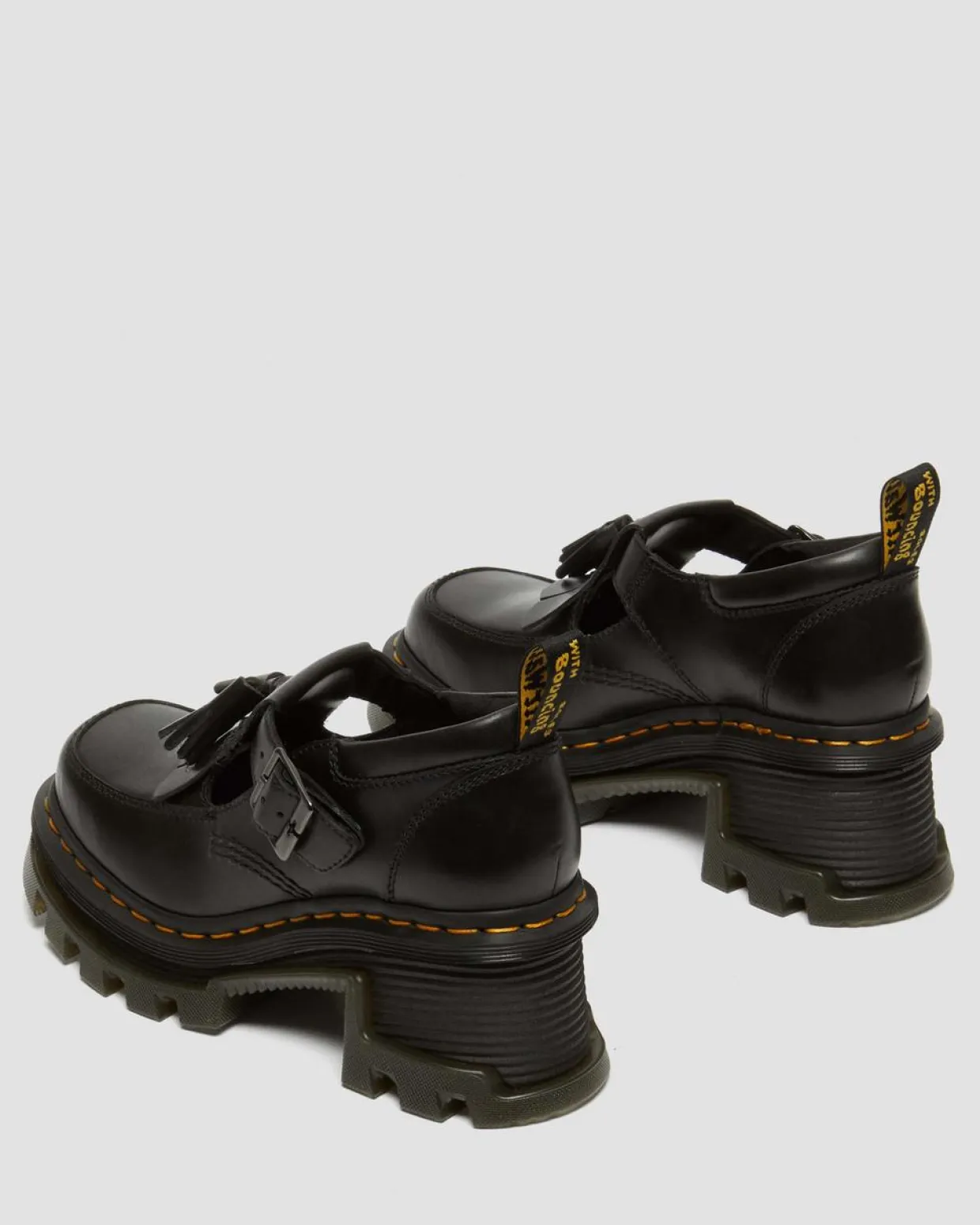 Dr. Martens Babies Corran En Cuir Atlas à Talons Noir — Atlas Sale