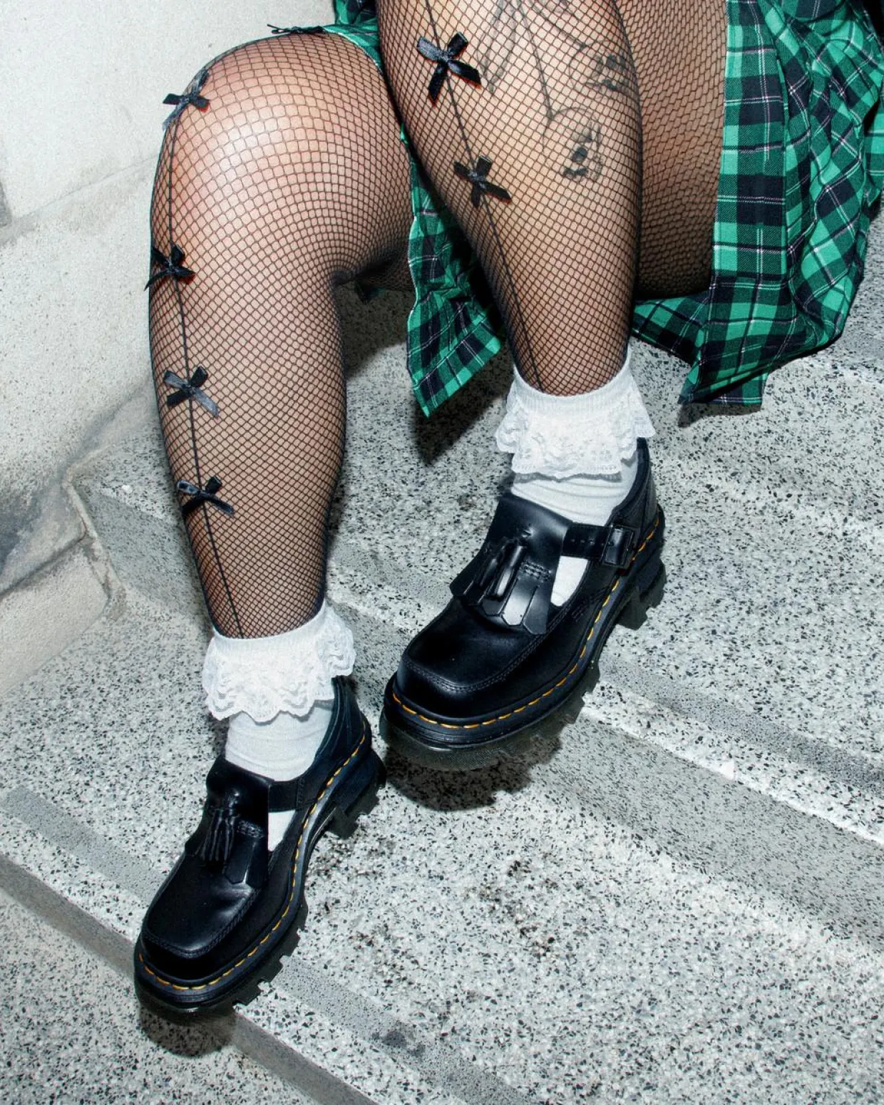 Dr. Martens Babies Corran En Cuir Atlas à Talons Noir — Atlas Sale