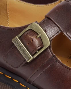 Dr. Martens Babies En Cuir Regency à Brides En T Whiskey — Regency Calf Best