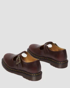 Dr. Martens Babies En Cuir Regency à Brides En T Whiskey — Regency Calf Best