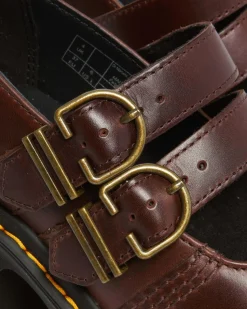 Dr. Martens Babies Eviee En Cuir à Talons Dark Brown Fashion