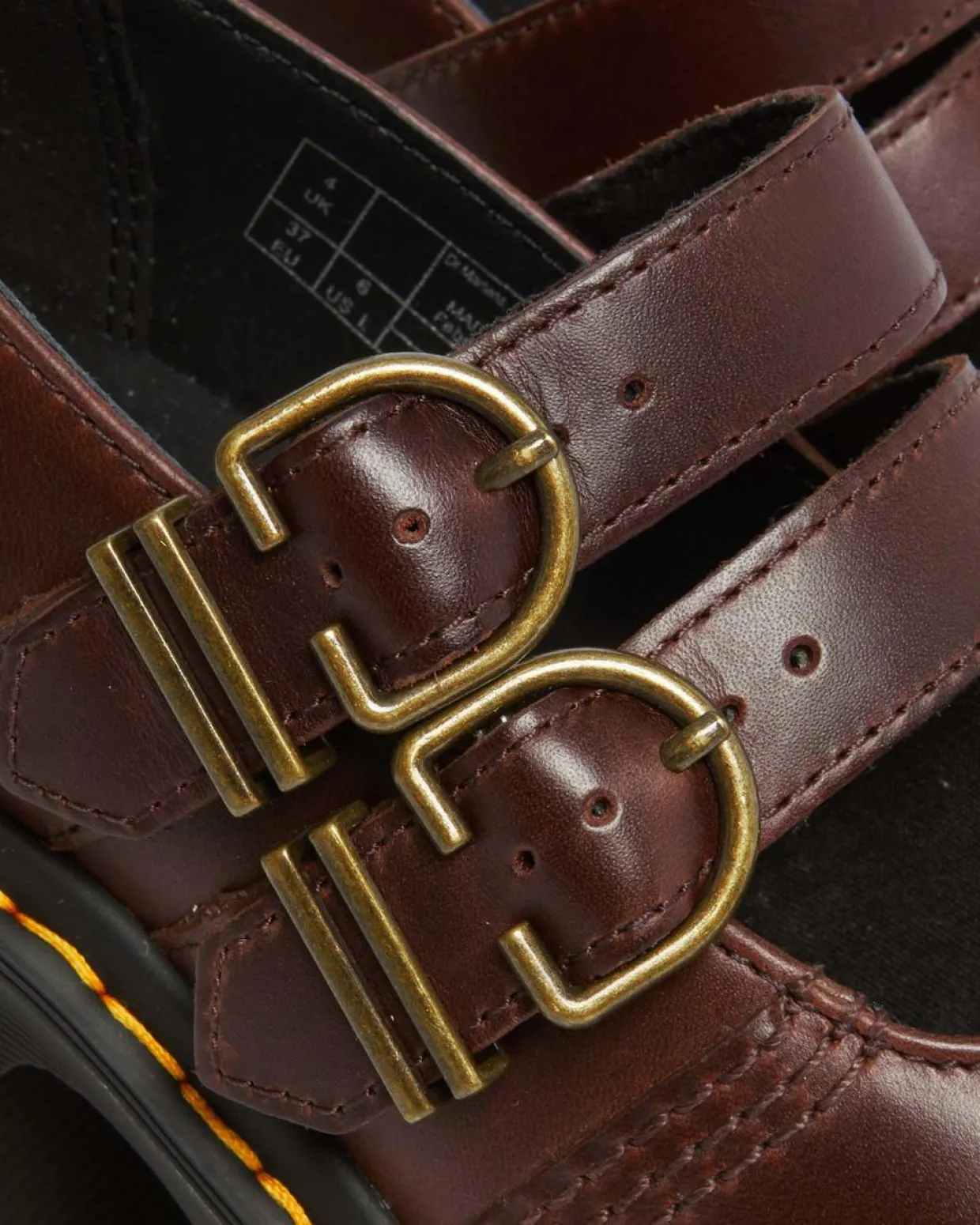 Dr. Martens Babies Eviee En Cuir à Talons Dark Brown Fashion