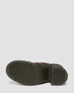 Dr. Martens Babies Eviee En Cuir à Talons Dark Brown Fashion
