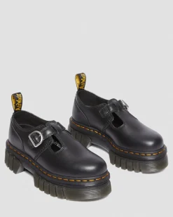 Dr. Martens Babies Plateformes Audrick Nappa Lux Noir — Nappa Lux Fashion