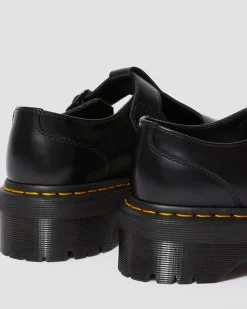 Dr. Martens Babies Plateformes Bethan En Cuir Smooth Noir — Polished Smooth Outlet