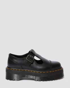 Dr. Martens Babies Plateformes Bethan En Cuir Smooth Noir — Polished Smooth Outlet