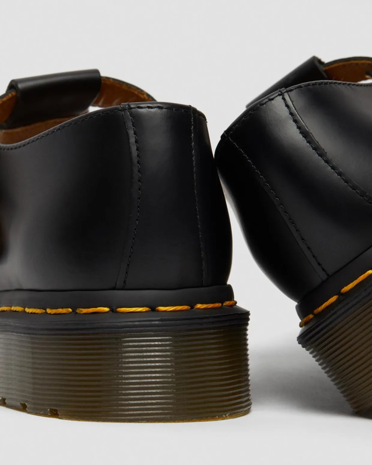 Dr. Martens Babies Polley En Cuir Smooth Noir — Smooth Leather Hot