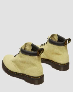 Dr. Martens Boots 939 Ben En Daim à Col Rembourré Et à Lacets Hazy Yellow — Long Napped Suede Online