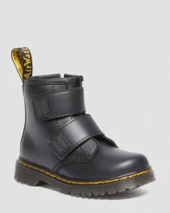 Dr. Martens Boots 1460 En Cuir à Brides Velcro Pour Tout-petit Noir — Romario Flash Sale