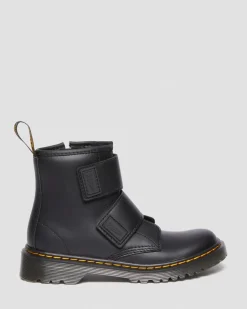 Dr. Martens Boots 1460 En Cuir à Double Bride Junior Noir — Romario Cheap