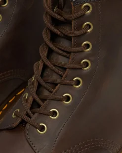 Dr. Martens Boots 1460 En Cuir Crazy Horse à Lacets Marron — Crazy Horse Flash Sale