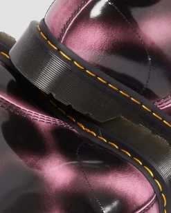 Dr. Martens Boots 1460 En Cuir Distressed Arcadia Rub Off à Lacets Pink — Arcadia Store