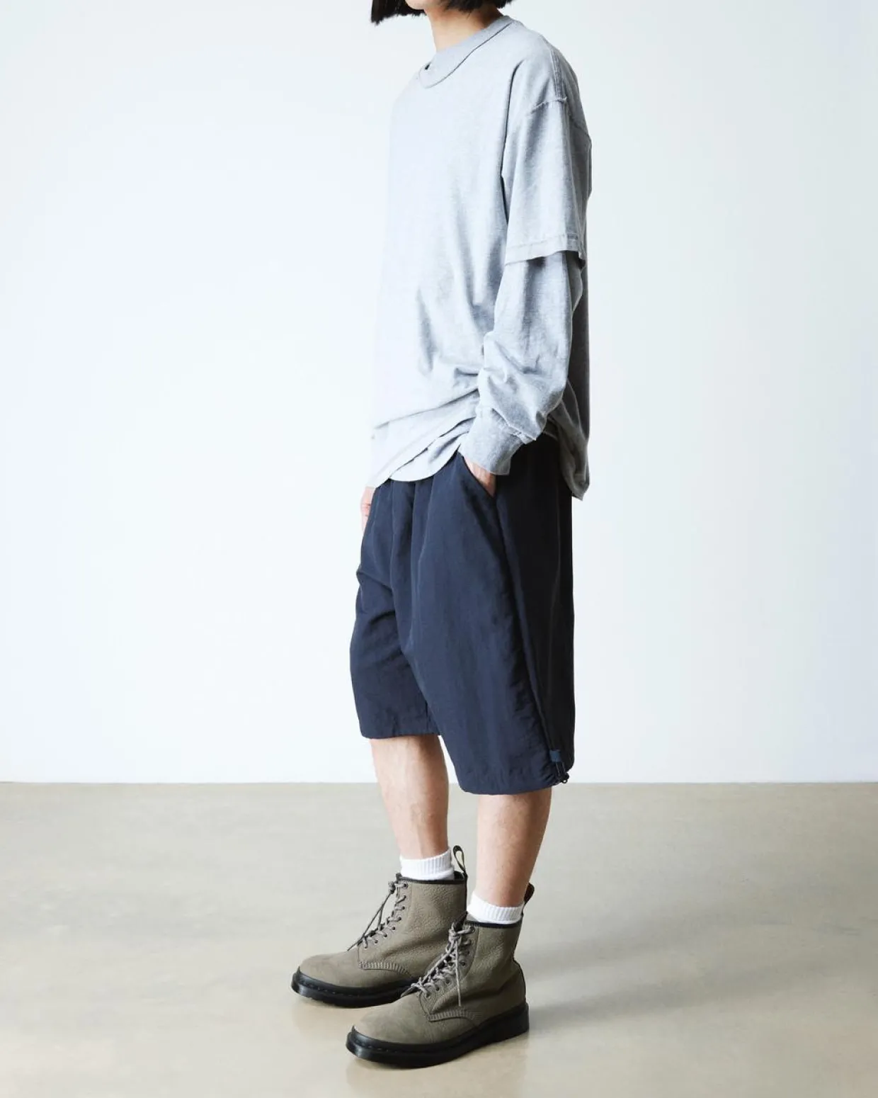 Dr. Martens Boots 1460 En Cuir Milled Nubuck à Lacets NICKEL GREY — Milled Nubuck Wp Sale