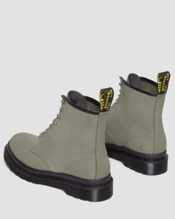 Dr. Martens Boots 1460 En Cuir Milled Nubuck à Lacets NICKEL GREY — Milled Nubuck Wp Sale
