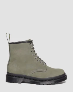 Dr. Martens Boots 1460 En Cuir Milled Nubuck à Lacets NICKEL GREY — Milled Nubuck Wp Sale