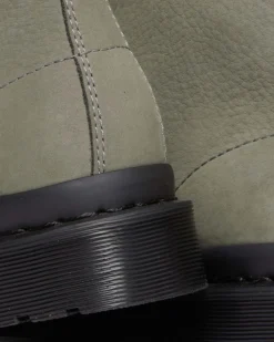Dr. Martens Boots 1460 En Cuir Milled Nubuck à Lacets NICKEL GREY — Milled Nubuck Wp Sale