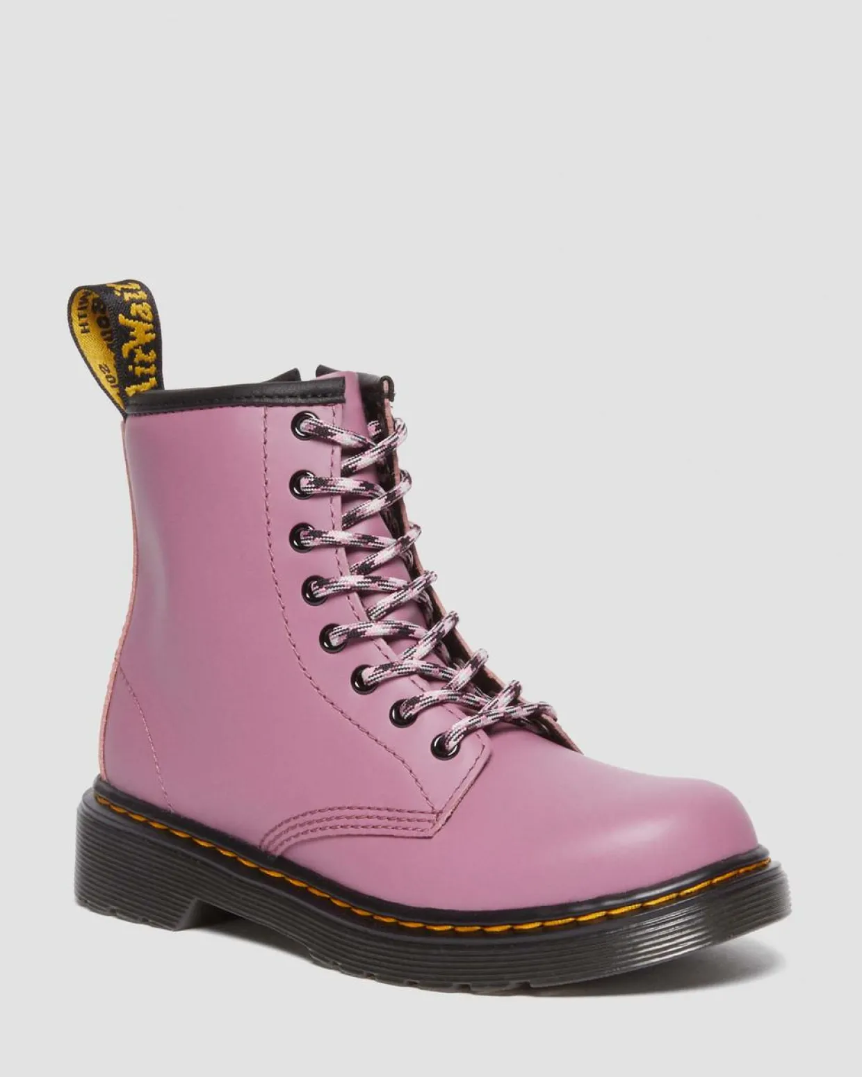 Dr. Martens Boots 1460 En Cuir Neutre à Lacets Junior Muted Purple — Romario Best