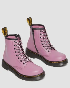 Dr. Martens Boots 1460 En Cuir Neutre à Lacets Junior Muted Purple — Romario Best
