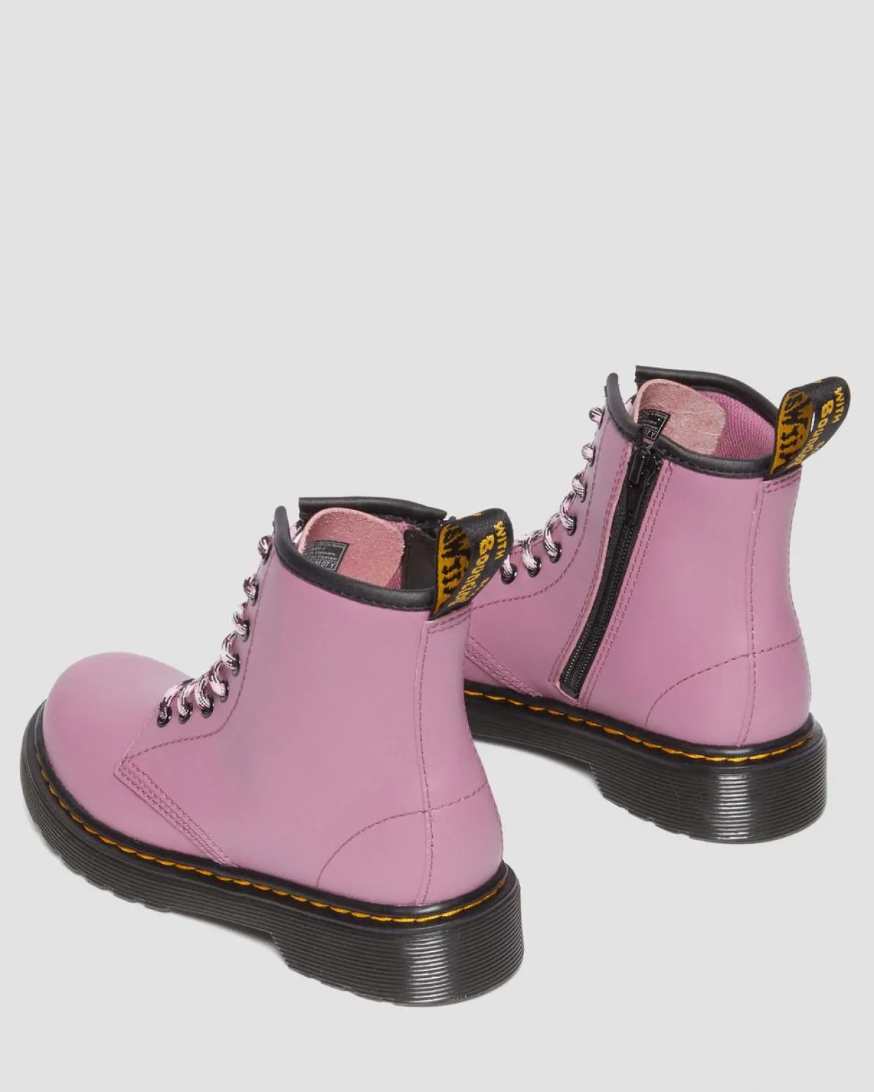 Dr. Martens Boots 1460 En Cuir Neutre à Lacets Junior Muted Purple — Romario Best