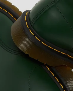 Dr. Martens Boots 1460 En Cuir Smooth à Lacets Vert — Smooth Leather Flash Sale
