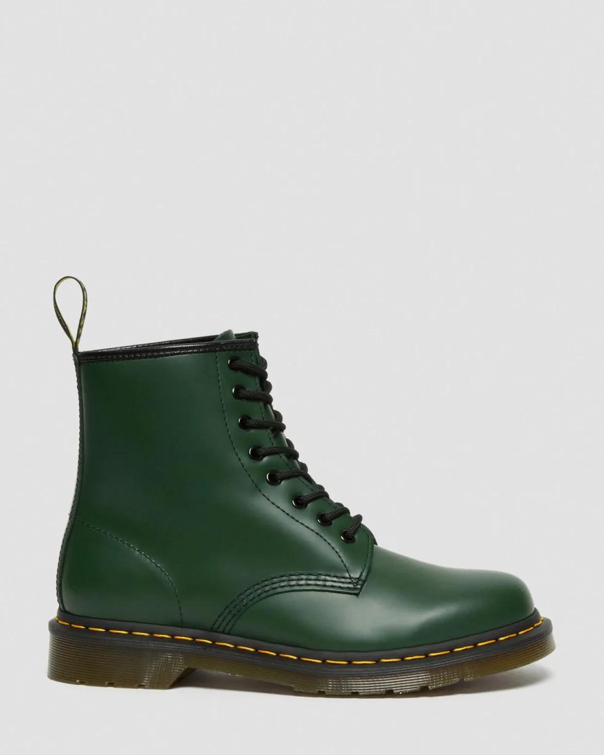 Dr. Martens Boots 1460 En Cuir Smooth à Lacets Vert — Smooth Leather Flash Sale