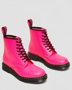 Dr. Martens Boots 1460 En Cuir Smooth à Lacets Rose — Smooth Leather New