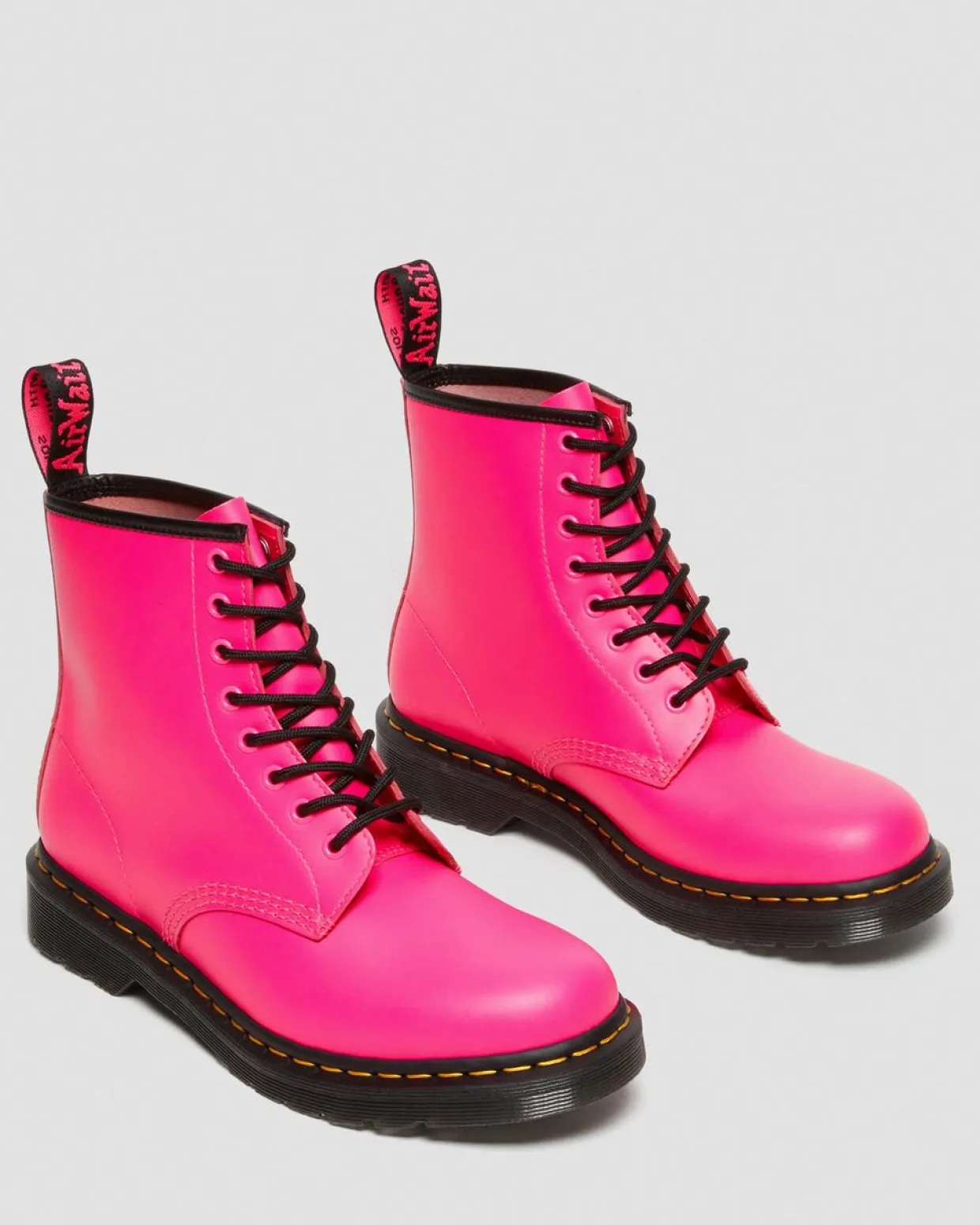 Dr. Martens Boots 1460 En Cuir Smooth à Lacets Rose — Smooth Leather New