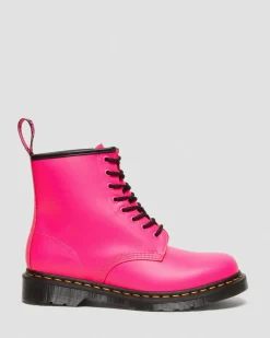 Dr. Martens Boots 1460 En Cuir Smooth à Lacets Rose — Smooth Leather New