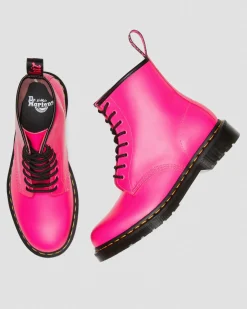 Dr. Martens Boots 1460 En Cuir Smooth à Lacets Rose — Smooth Leather New
