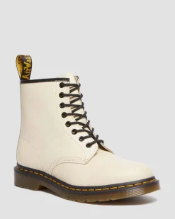 Dr. Martens Boots 1460 En Cuir Smooth à Lacets Beige texturé — Smooth Leather Fashion