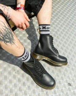 Dr. Martens Boots 1460 En Cuir Smooth à Lacets Noir — Smooth Leather Clearance