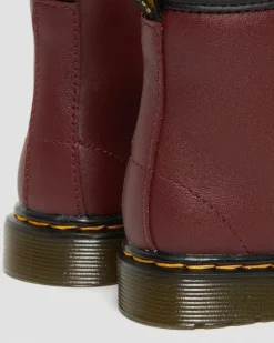 Dr. Martens Boots 1460 En Cuir Softy T à Lacets Pour Tout-petit Rouge Cherry Red — Softy T New