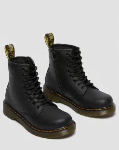 Dr. Martens Boots 1460 En Cuir Softy T à Lacets Junior Noir — Softy T Clearance