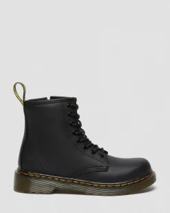Dr. Martens Boots 1460 En Cuir Softy T à Lacets Junior Noir — Softy T Clearance