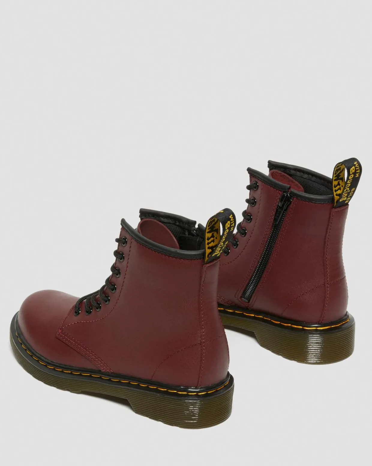 Dr. Martens Boots 1460 En Cuir Softy T à Lacets Junior Rouge Cherry Red — Softy T Discount