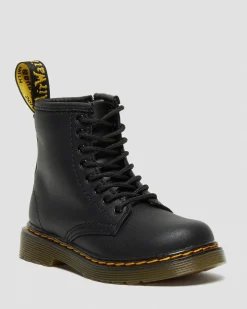 Dr. Martens Boots 1460 En Cuir Softy T à Lacets Pour Tout-petit Noir — Softy T New