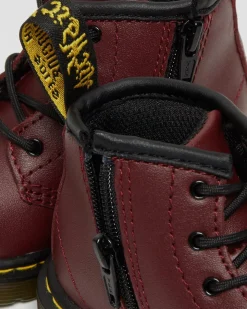 Dr. Martens Boots 1460 En Cuir Softy T Pour Bébé Rouge Cherry Red — Softy T Sale