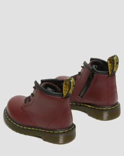 Dr. Martens Boots 1460 En Cuir Softy T Pour Bébé Rouge Cherry Red — Softy T Sale