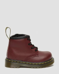 Dr. Martens Boots 1460 En Cuir Softy T Pour Bébé Rouge Cherry Red — Softy T Sale