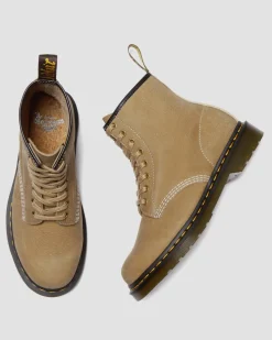 Dr. Martens Boots 1460 En Cuir Tumbled Nubuck à Lacets Savannah Tan — Tumbled Nubuck Discount