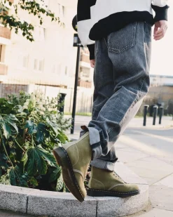 Dr. Martens Boots 1460 En Cuir Tumbled Nubuck à Lacets Muted Olive — Tumbled Nubuck Cheap