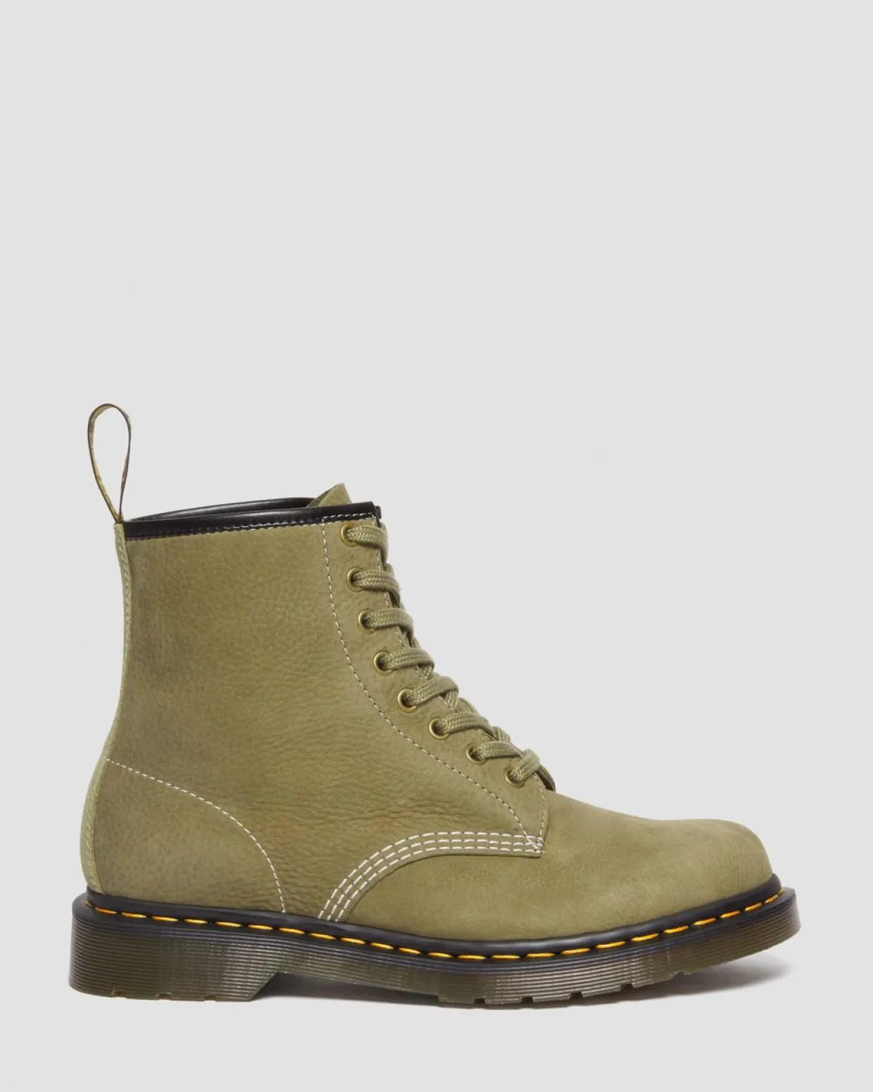 Dr. Martens Boots 1460 En Cuir Tumbled Nubuck à Lacets Muted Olive — Tumbled Nubuck Cheap