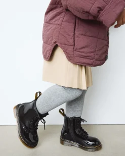 Dr. Martens Boots 1460 En Cuir Verni à Lacets Pour Tout-petit Noir — Patent Leather New